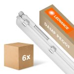 Fordelspakke 6x Ledvance LED Vandtæt Lysrender Fugttæt 26W 3500lm - 840 Kold Hvid | 150cm