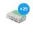 Fordelspakke 25x Skrueterminal Forbindelsesstykke | Universal | 5 Stålwires | 0.2-4.0MM
