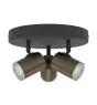 Eglo Loftlampe Consuma 1 Stål Bronze Sort | IP44 - Egnet til 3x GU10 