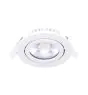 Noxion LED Vipbar Slim Spot Hvid Runde 5W 550lm 60D - 940 Kold Hvid | 85mm - IP54 - Dæmpbar - Bedste Farvegengivelse