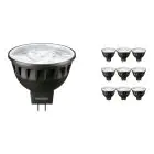 Fordelspakke 10x Philips Master LED Spot GU5.3 MR16 7.5W 485lm 36D - 927 ekstra varm hvid | bedste farvegengivelse - dæmpbar - erstatter 50W